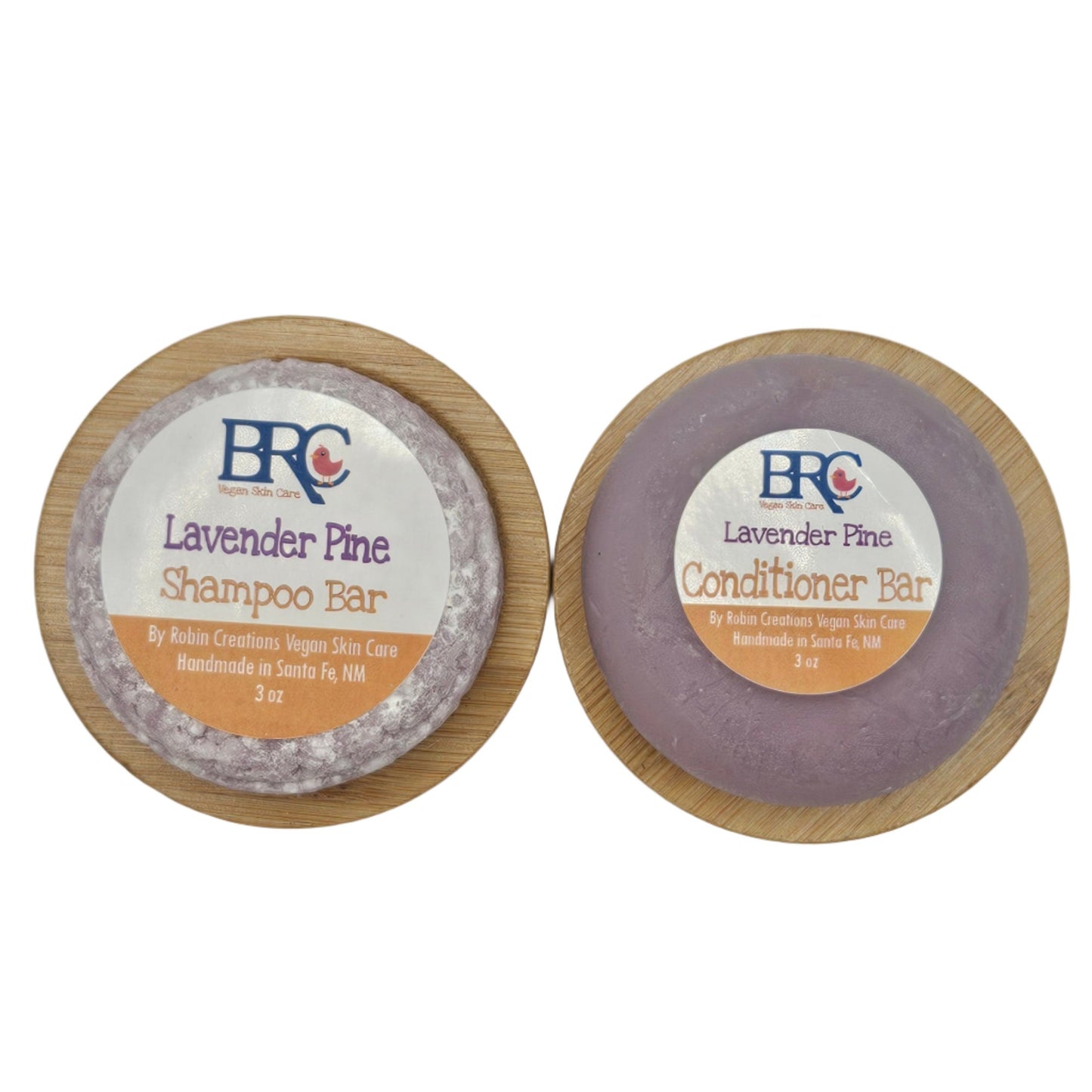 Handcrafted Natural Sulfate-Free Shampoo & Conditioner Bar Set