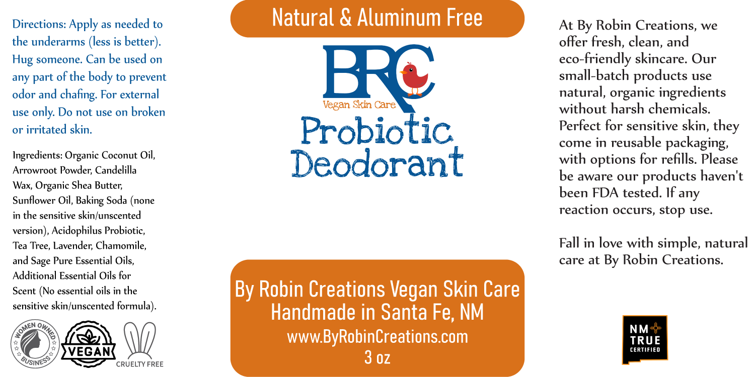 Natural Probiotic Deodorant - Our Best-Selling Product! | By Robin Creations 