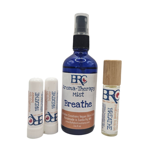  New! Essential Cold Care Breathe Aromatherapy Gift Set | By Robin Creations